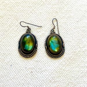 Labradorite and Sterling Silver Earrings